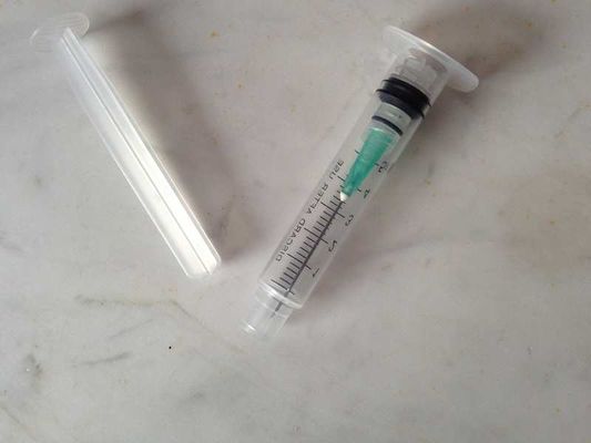 Seringas médicas descartáveis do fechamento de Luer do gancho do ABS