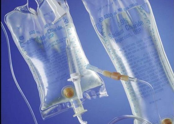 Impacto - saco intravenoso resistente do Iv do hospital da infusão 0.36mm
